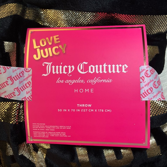 Juicy Couture lux home throw. - Picture 2 of 5